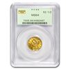 Image 1 : $2.50 Liberty Gold Quarter Eagle MS-64 NGC/PCGS