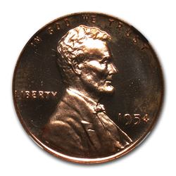 1954 Lincoln Cent PF-65 UCAM NGC (Red)
