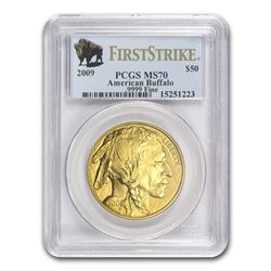 2009 1 oz Gold Buffalo MS-70 PCGS (FirstStrike®)