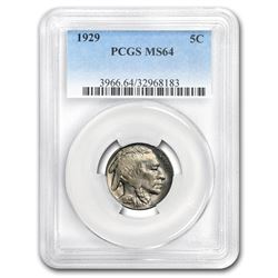 1929 Buffalo Nickel MS-64 PCGS