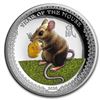 Image 1 : 2020 Palau 1 oz Silver $5 Year of the Mouse UHR (Colorized)