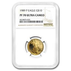 1989-P 1/4 oz Proof Gold American Eagle PF-70 NGC