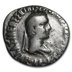 Bactria Indo-Greeks AR Drachm Apollodotus II (85-65 BC) VG-XF