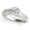Image 1 : Natural 1 ctw Diamond Solitaire Ring 14k White Gold