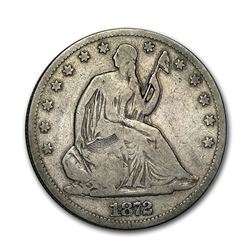 1872-CC Liberty Seated Half Dollar VG