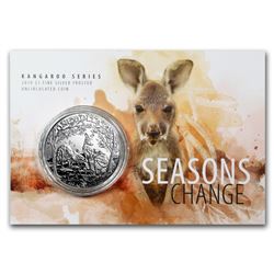 2019 Australia 1 oz Silver Kangaroo (Display Card)
