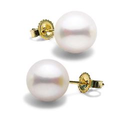 White Elite Collection Pearl Earrings, 8.5-9.0mm