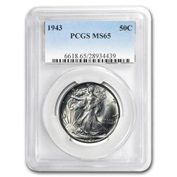 1943 Walking Liberty Half Dollar MS-65 PCGS