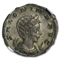 Roman Double Denarius Salonina (254-268 AD) AU NGC