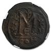 Image 2 : Byzantine 40 Nummi Justinian I (527-565 AD) Ch VF NGC