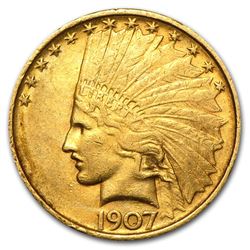 1907 $10 Indian Gold Eagle XF