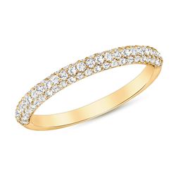 Natural 0.47 CTW Lucky Diamond Ring 14KT Yellow Gold
