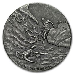 2017 2 oz Silver Coin - Biblical Series (The Death of Abel)