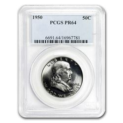 1950 Franklin Half Dollar PR-64 PCGS