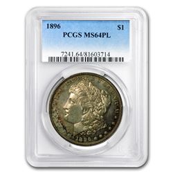 1896 Morgan Dollar MS-64 PL PCGS