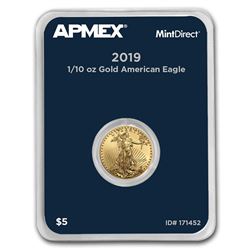2019 1/10 oz Gold American Eagle (MintDirect® Single)