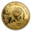 Image 1 : 1990 China 1 oz Gold Panda Large Date BU (Sealed)