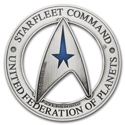 2019 TUV 3 oz Ag Starfleet Command Holey Dollar & Delta Coin Set