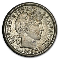 1902 Barber Dime AU
