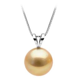 Golden South Sea Classic Solitaire Pearl Pendant