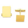 Image 1 : 14k Gold Rectangular Cuff Links