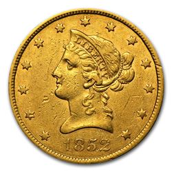 1852 $10 Liberty Gold Eagle XF