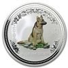 Image 1 : 2006 Australia 5 oz Silver Year of the Dog BU (Colorized)