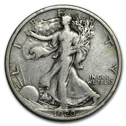 1920-D Walking Liberty Half Dollar VF