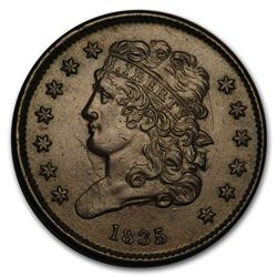 1835 Half Cent BU