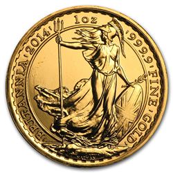 2014 Great Britain 1 oz Gold Britannia BU