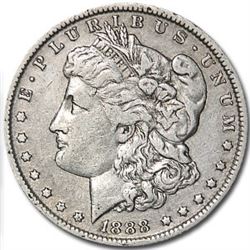 1888-O Morgan Dollar Hot Lips XF Details (Cleaned)