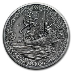 2018 Solomon Isl Silver Adventures of Odysseus Scylla & Charybdis