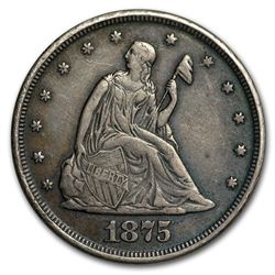 1875 Twenty Cent Piece XF