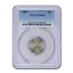 1882 Shield Nickel MS-66 PCGS