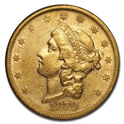 1870-S $20 Liberty Gold Double Eagle XF