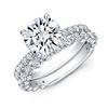 Image 1 : Natural 3.22 CTW Round Cut Diamond Ring 18KT White Gold