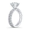 Image 3 : Natural 3.22 CTW Round Cut Diamond Ring 18KT White Gold
