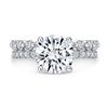 Image 4 : Natural 3.22 CTW Round Cut Diamond Ring 18KT White Gold