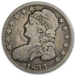 1833 Capped Bust Half Dollar Fine