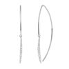 Image 1 : Natural 0.17 CTW Diamond Hoop Earrings 14KT White Gold