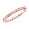Image 1 : Natural 0.22 CTW Pave Diamond Ring 18KT Rose Gold