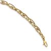 Image 1 : 14k Yellow Gold 7.5in Double Link Bracelet - 7.5 in.