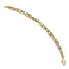 Image 2 : 14k Yellow Gold 7.5in Double Link Bracelet - 7.5 in.