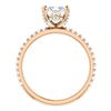 Image 3 : Natural 1.92 CTW Hidden Halo Princess Cut Diamond Engagement Set 18KT Rose Gold