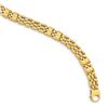 Image 1 : Men's 14k Yellow Gold Satin Watch Link Bracelet - 8.5 in.