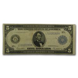 1914 (L-San Francisco) $5.00 FRN VF