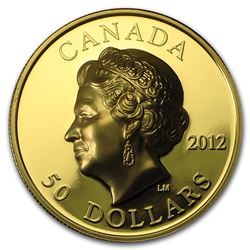 2012 Canada 1 oz Prf Gold $50 The Queen's Diamond Jubilee (UHR)