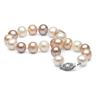 Image 1 : Multi-color Freshwater Pearl Bracelet, 7.5-8.0mm