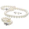 Image 1 : White Elite Collection 3-Piece Pearl Set, 8.5-9.0mm