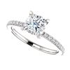 Image 3 : Natural 2.02 CTW Cushion Cut Diamond Engagement Set 18KT White Gold